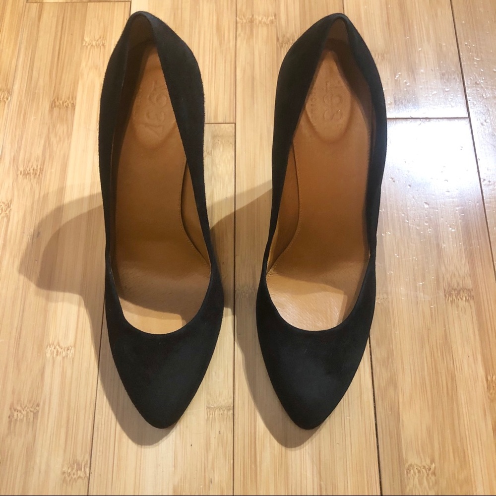 Madewell 1937 Film Noir Black Suede Pump - Picture 2 of 7